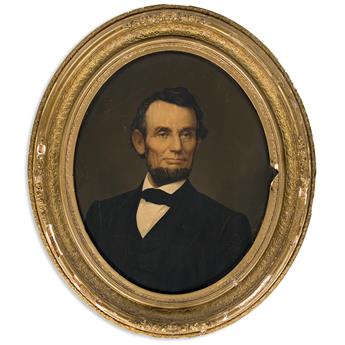 (ABRAHAM LINCOLN.) Elijah C. Middleton; lithographer. Untitled matched portraits of Lincoln and Grant in warranted oil colors.